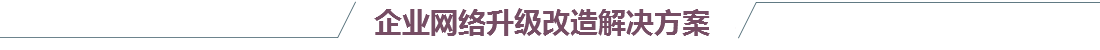 企業(yè)網(wǎng)絡(luò)改造解決方案